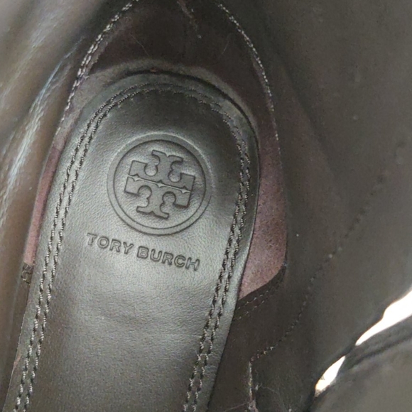 🟩Tory Burch Brown Leather Gemini Bootie - Picture 9 of 13